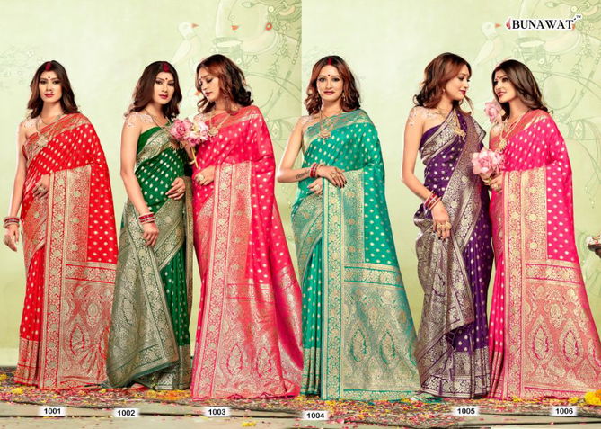 Bunawat Kia Designer Banarasi Silk Sarees Catalog
